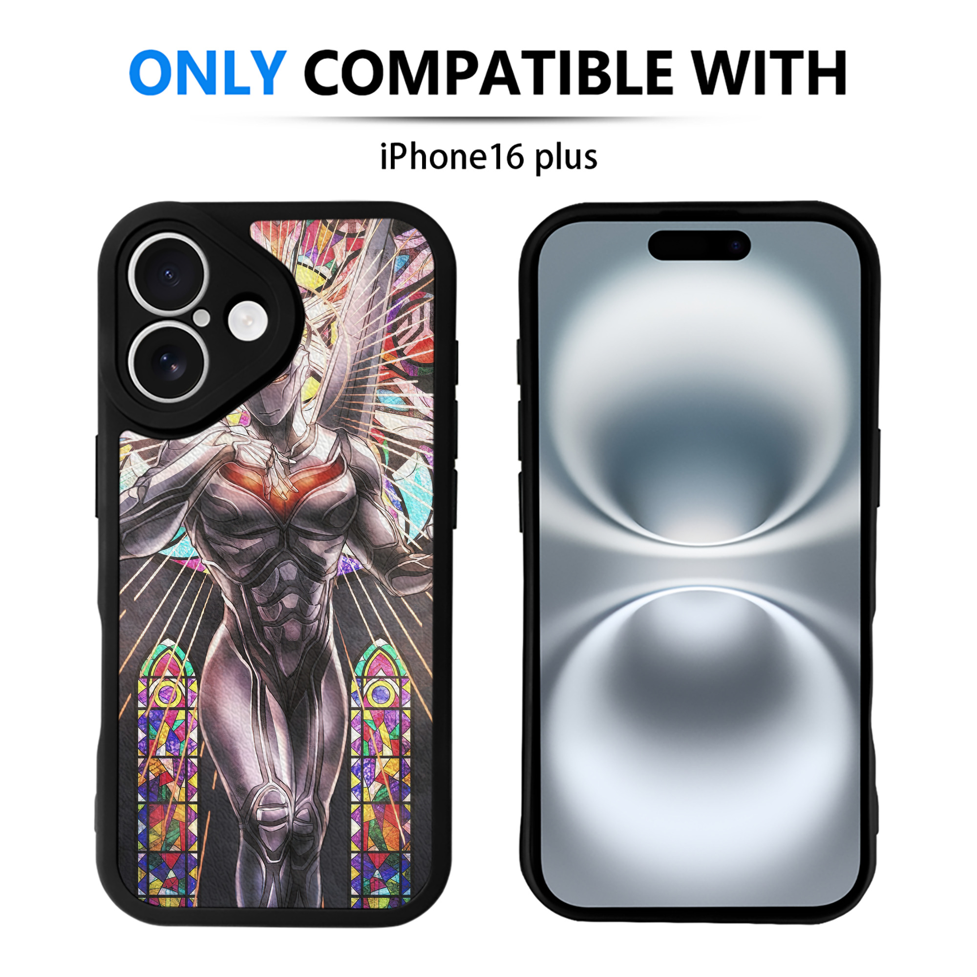 （画像用） ウルトラマン Ultraman 【iPhone 16シリーズ対応】シリコンスマホケース（レザー調） 材質：シリコン